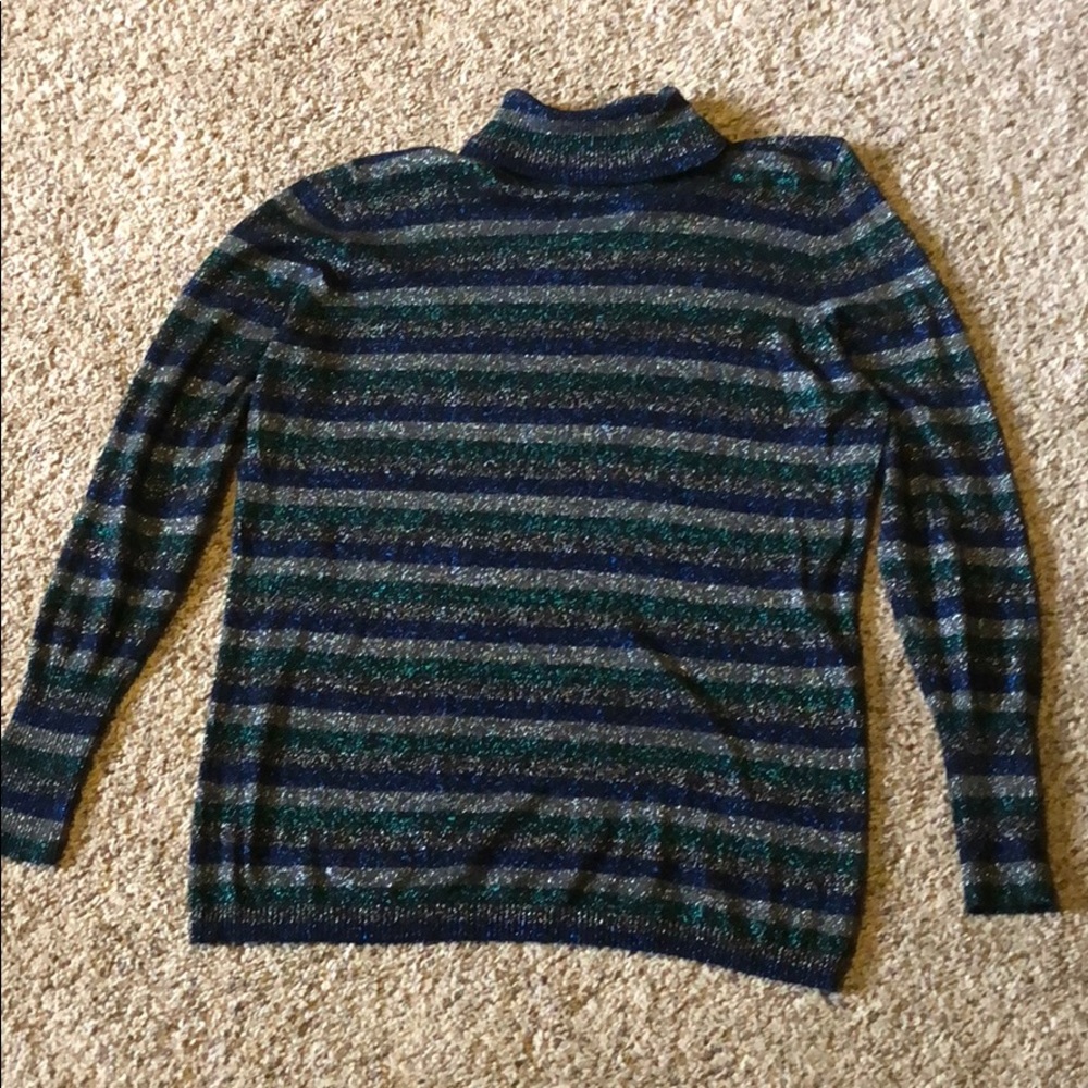 Sparkly turtleneck top